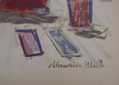 Maurice UTRILLO : Le vin du 14 juillet, Gravure originale (photo de détail 2) - Crédit photo : Galerie Art.Paris