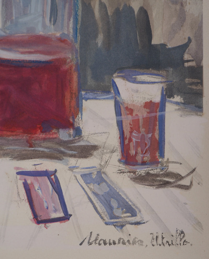 Maurice UTRILLO : Le vin du 14 juillet, Gravure originale (photo de détail 4) - Crédit photo : Galerie Art.Paris