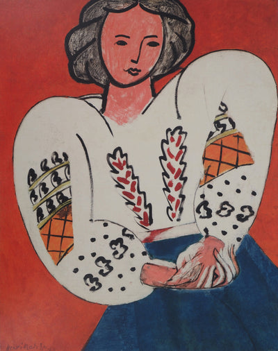 Henri MATISSE : La Blouse roumaine, Affiche originale (photo de détail 3) - Crédit photo : Galerie Art.Paris