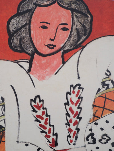 Henri MATISSE : La Blouse roumaine, Affiche originale (photo de détail 5) - Crédit photo : Galerie Art.Paris