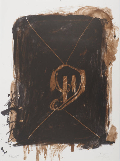 Antoni TAPIES : Bois cette tasse, Lithographie originale (vue générale) - Crédit photo : Galerie Art.Paris