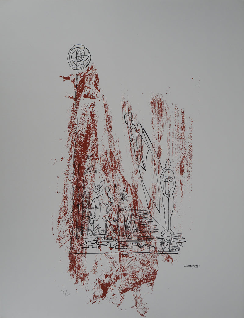 Georges PATITUCCI : Forêt intérieure, Sérigraphie originale signée