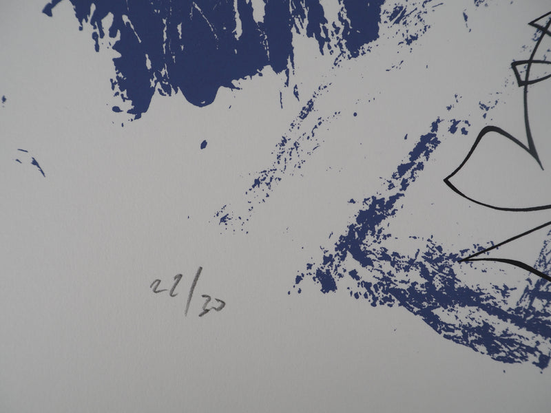 Georges PATITUCCI : Pétales au vent, Sérigraphie originale signée