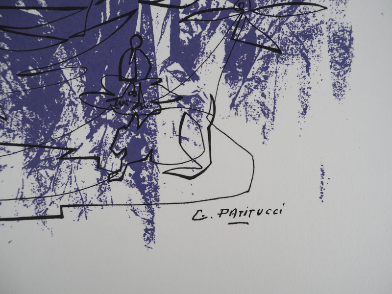 Georges PATITUCCI : Fleurs de particule, Sérigraphie originale signée