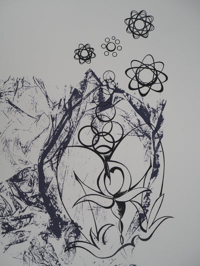 Georges PATITUCCI : Floraison organique, Sérigraphie originale signée
