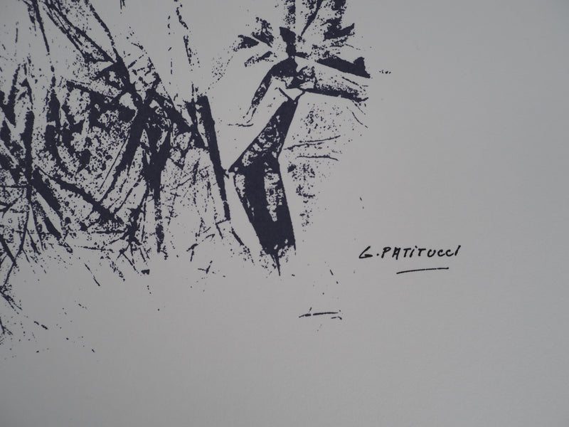 Georges PATITUCCI : Floraison organique, Sérigraphie originale signée