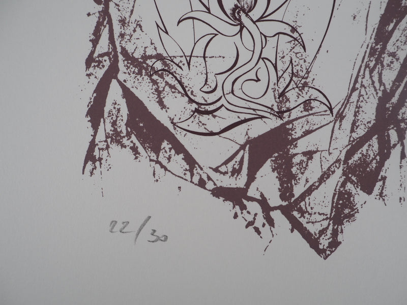 Georges PATITUCCI : Plante vénéneuse, Sérigraphie originale signée