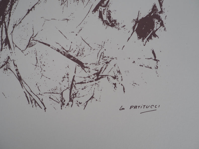 Georges PATITUCCI : Plante vénéneuse, Sérigraphie originale signée
