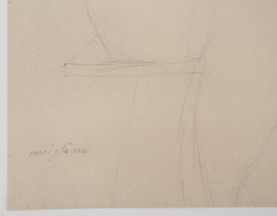 Amedeo MODIGLIANI : Arlequin, Lithographie signée