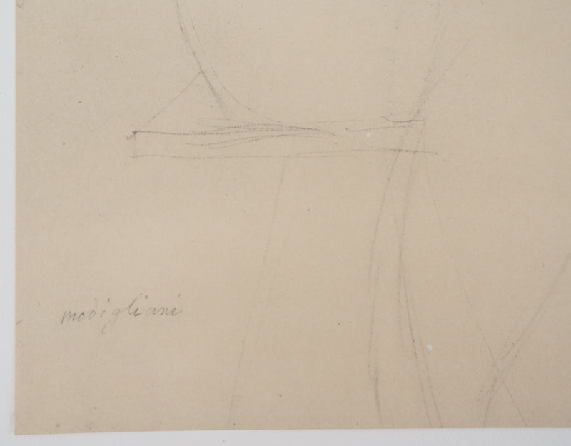 Amedeo MODIGLIANI : Arlequin, Lithographie signée
