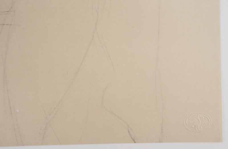 Amedeo MODIGLIANI : Arlequin, Lithographie signée