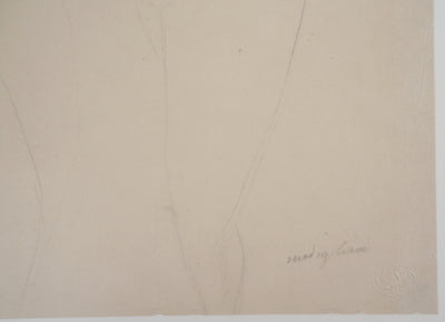 Amedeo MODIGLIANI : Couple s'enlaçant, Lithographie signée