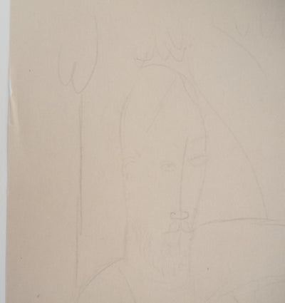 Amedeo MODIGLIANI : Couple s'enlaçant, Lithographie signée