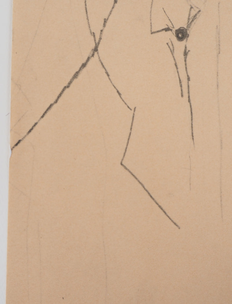 Amedeo MODIGLIANI : Portrait pensif, Lithographie signée