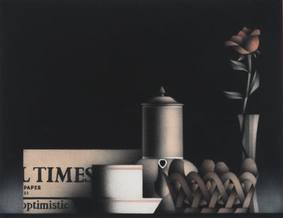 Mario AVATI : Petit déjeuner continental, Gravure originale (photo de détail 3) - Crédit photo : Galerie Art.Paris
