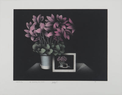Mario AVATI : Des cyclamens pour Bonelli, Gravure originale (vue générale) - Crédit photo : Galerie Art.Paris