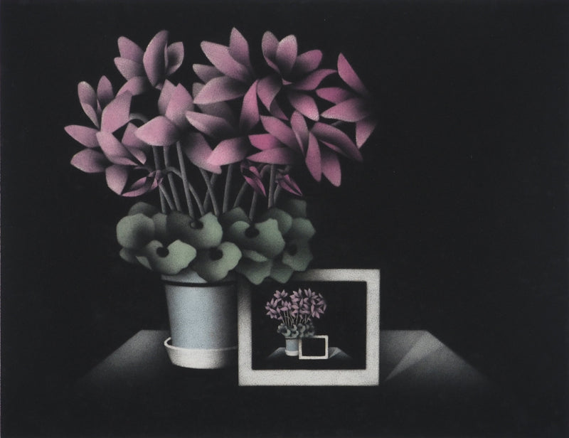 Mario AVATI : Des cyclamens pour Bonelli, Gravure originale (photo de détail 3) - Crédit photo : Galerie Art.Paris