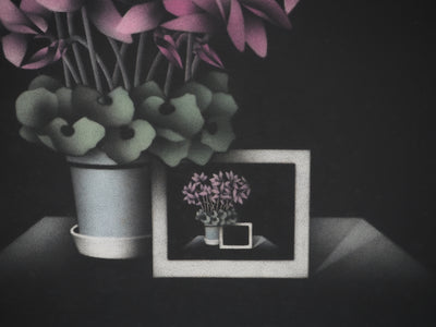 Mario AVATI : Des cyclamens pour Bonelli, Gravure originale (photo de détail 4) - Crédit photo : Galerie Art.Paris