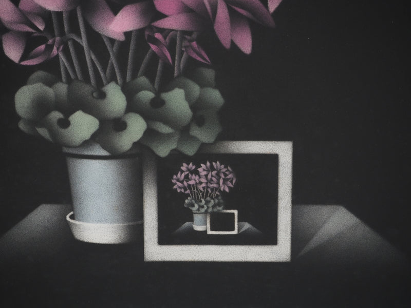 Mario AVATI : Des cyclamens pour Bonelli, Gravure originale (photo de détail 4) - Crédit photo : Galerie Art.Paris