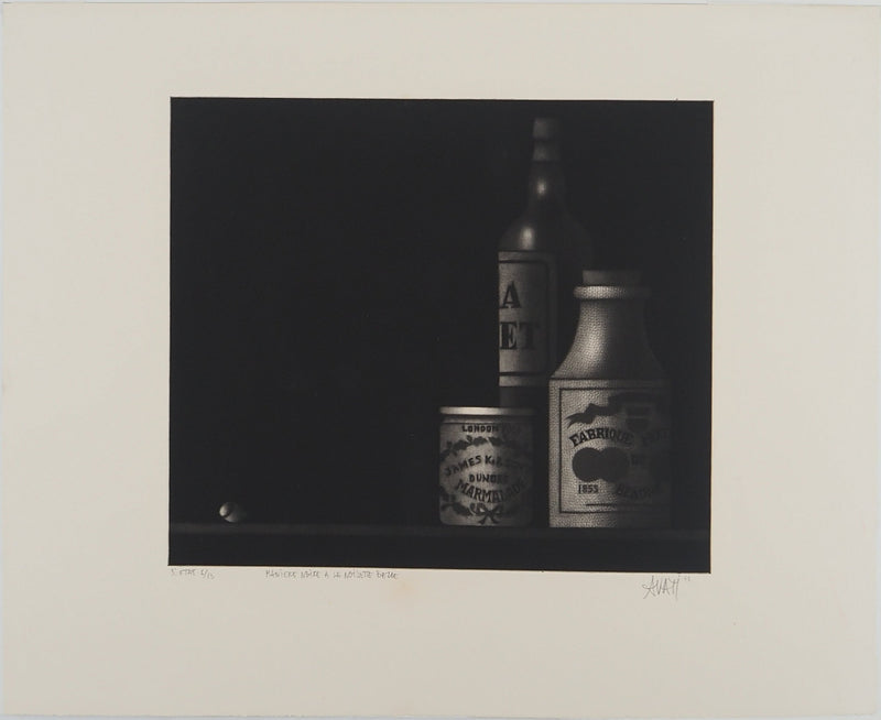 Mario AVATI : Manière noire à la noisette, Gravure originale (vue générale) - Crédit photo : Galerie Art.Paris