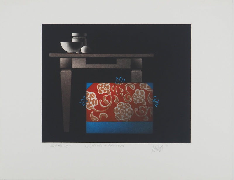 Mario AVATI : Le japonais du père Sagot, Gravure originale (vue générale) - Crédit photo : Galerie Art.Paris