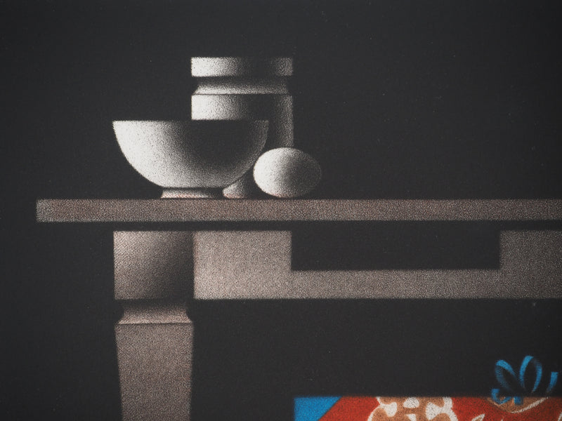 Mario AVATI : Le japonais du père Sagot, Gravure originale (photo de détail 5) - Crédit photo : Galerie Art.Paris