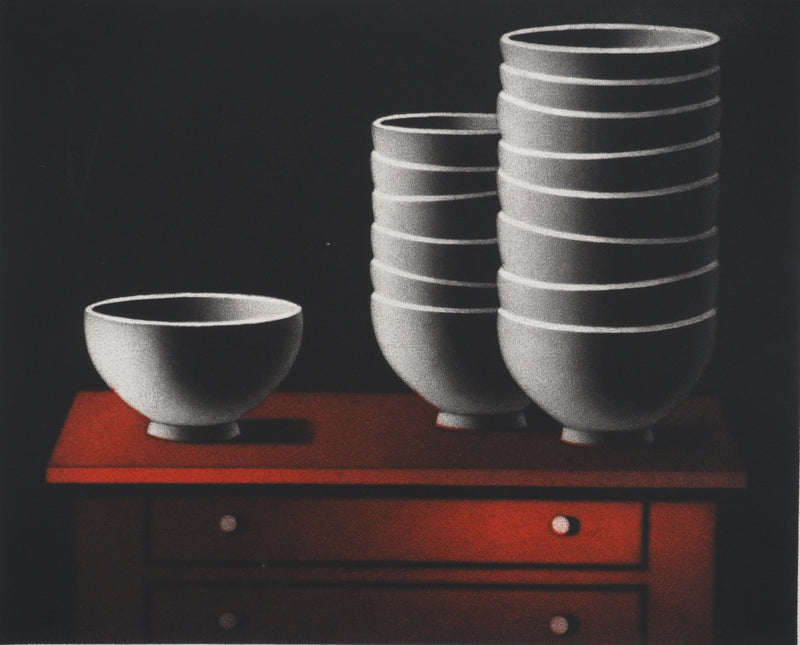 Mario AVATI : Bol et bols, Gravure originale (photo de détail 3) - Crédit photo : Galerie Art.Paris