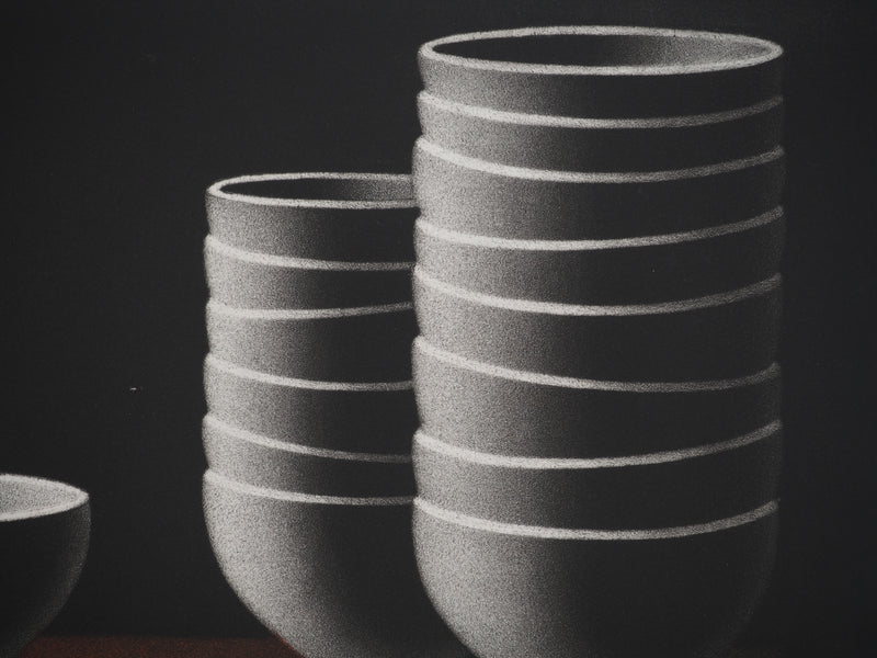 Mario AVATI : Bol et bols, Gravure originale (photo de détail 4) - Crédit photo : Galerie Art.Paris