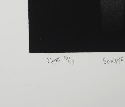 Mario AVATI : Sonate avec quelques paires de lunettes, Gravure originale (photo de détail 6) - Crédit photo : Galerie Art.Paris