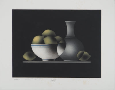 Mario AVATI : Le goût acide du jaune citron, Gravure originale (vue générale) - Crédit photo : Galerie Art.Paris