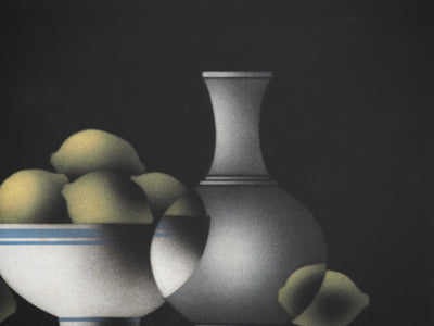 Mario AVATI : Le goût acide du jaune citron, Gravure originale (photo de détail 5) - Crédit photo : Galerie Art.Paris