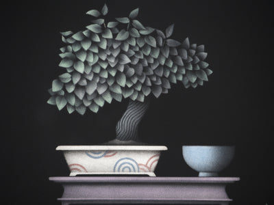 Mario AVATI : L'instant du saké, Gravure originale (photo de détail 4) - Crédit photo : Galerie Art.Paris
