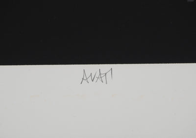 Mario AVATI : L'instant du saké, Gravure originale (photo de détail 2) - Crédit photo : Galerie Art.Paris