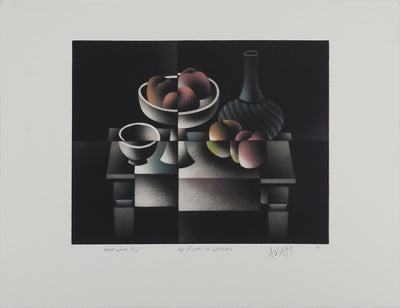 Mario AVATI : Des pêches en Septembre, Gravure originale (vue générale) - Crédit photo : Galerie Art.Paris