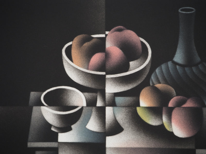 Mario AVATI : Des pêches en Septembre, Gravure originale (photo de détail 4) - Crédit photo : Galerie Art.Paris