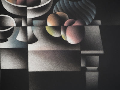 Mario AVATI : Des pêches en Septembre, Gravure originale (photo de détail 5) - Crédit photo : Galerie Art.Paris