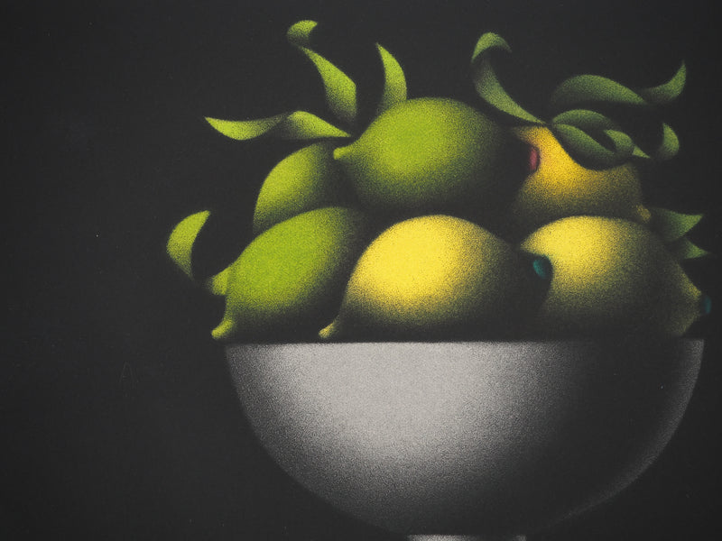 Mario AVATI : Nature morte aux citrons, Gravure originale (photo de détail 4) - Crédit photo : Galerie Art.Paris