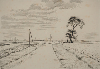 Louis SOULAS : Route en Beauce, Gravure originale (photo de détail 3) - Crédit photo : Galerie Art.Paris