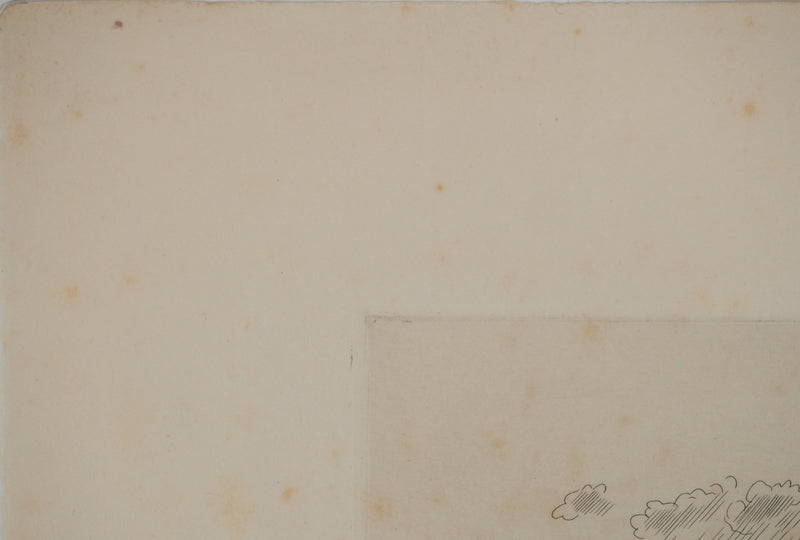 Louis SOULAS : Route en Beauce, Gravure originale (photo de détail 7) - Crédit photo : Galerie Art.Paris