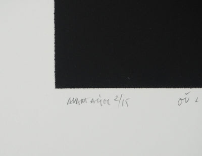 Mario AVATI : Où l'on songe à Kamakura, Gravure originale (photo de détail 6) - Crédit photo : Galerie Art.Paris