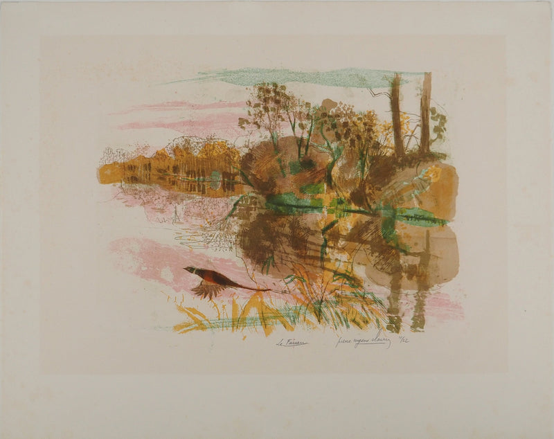Pierre-Eugène CLAIRIN : Le Faisan, Lithographie originale (vue générale) - Crédit photo : Galerie Art.Paris