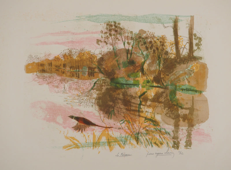 Pierre-Eugène CLAIRIN : Le Faisan, Lithographie originale (photo de détail 2) - Crédit photo : Galerie Art.Paris