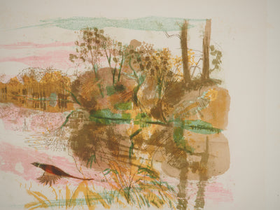 Pierre-Eugène CLAIRIN : Le Faisan, Lithographie originale (photo de détail 3) - Crédit photo : Galerie Art.Paris