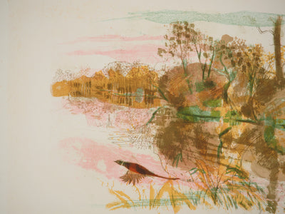 Pierre-Eugène CLAIRIN : Le Faisan, Lithographie originale (photo de détail 4) - Crédit photo : Galerie Art.Paris
