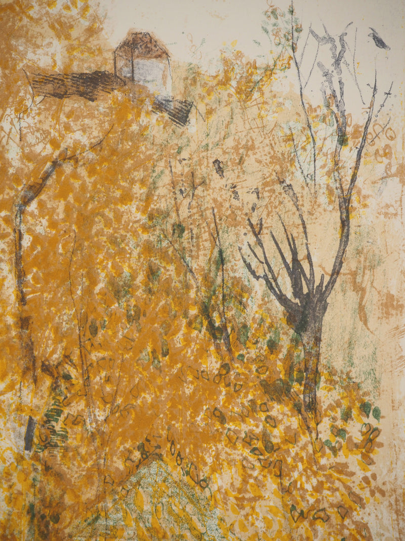 Pierre-Eugène CLAIRIN : Chute de feuilles, Lithographie originale (photo de détail 5) - Crédit photo : Galerie Art.Paris