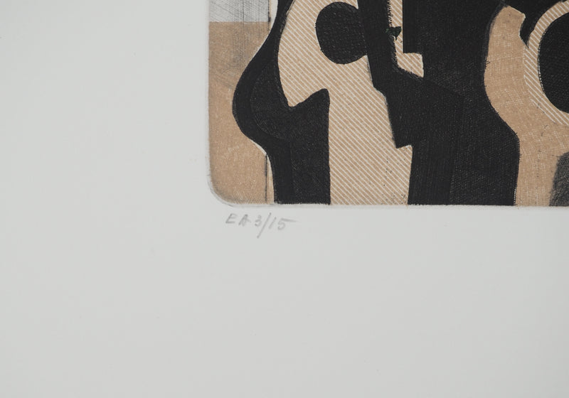 André MINAUX : Jeune femme au turban, Gravure originale (photo de détail 6) - Crédit photo : Galerie Art.Paris