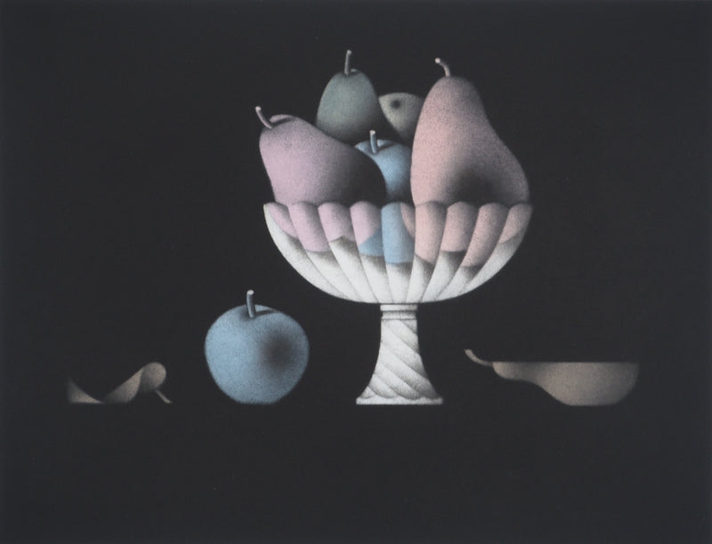 Mario AVATI : La pomme bleue, Gravure originale (photo de détail 3) - Crédit photo : Galerie Art.Paris