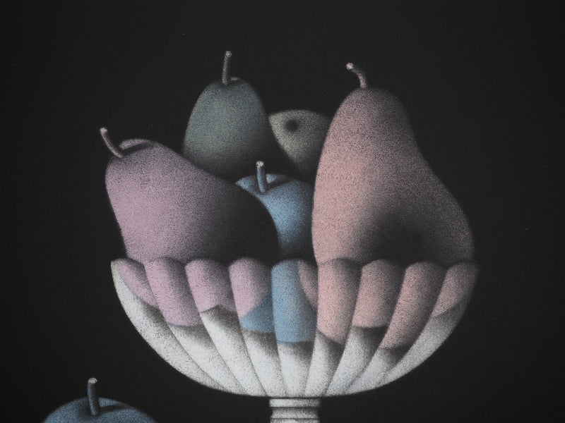 Mario AVATI : La pomme bleue, Gravure originale (photo de détail 5) - Crédit photo : Galerie Art.Paris