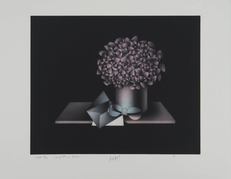 Mario AVATI : La lettre à Melie, Gravure originale (vue générale) - Crédit photo : Galerie Art.Paris