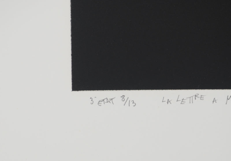 Mario AVATI : La lettre à Melie, Gravure originale (photo de détail 6) - Crédit photo : Galerie Art.Paris